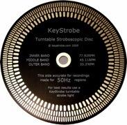 KeyStrobe-au Gold Turntable Stroboscopic Disc